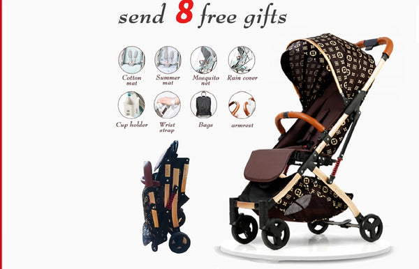 Portable Folding Shock Boarding Baby Stroller