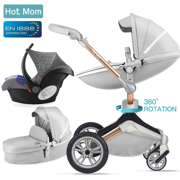 Baby Stroller 3 in 1 Carriage with Bassinet
