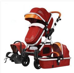 Baby Stroller 3 in 1 Portable Folding Stroller