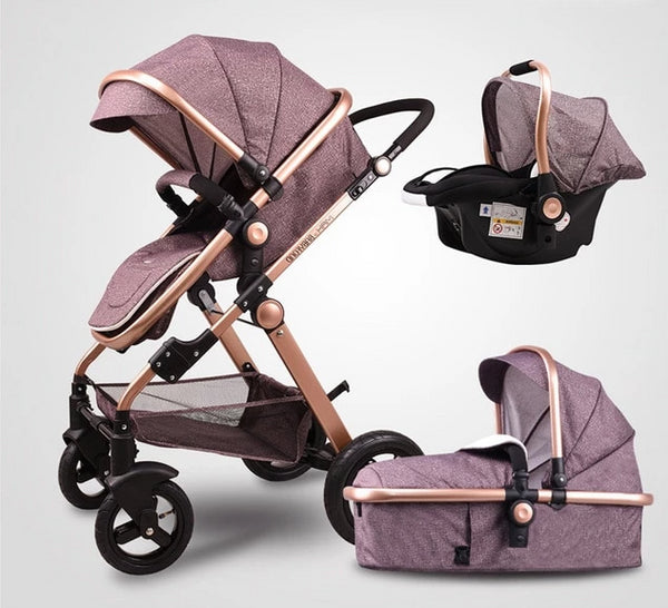 Multi-Color Babyfond 3 in 1 Baby Stroller