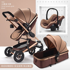Baby Stroller 3 In 1 Pram with Car Seat System