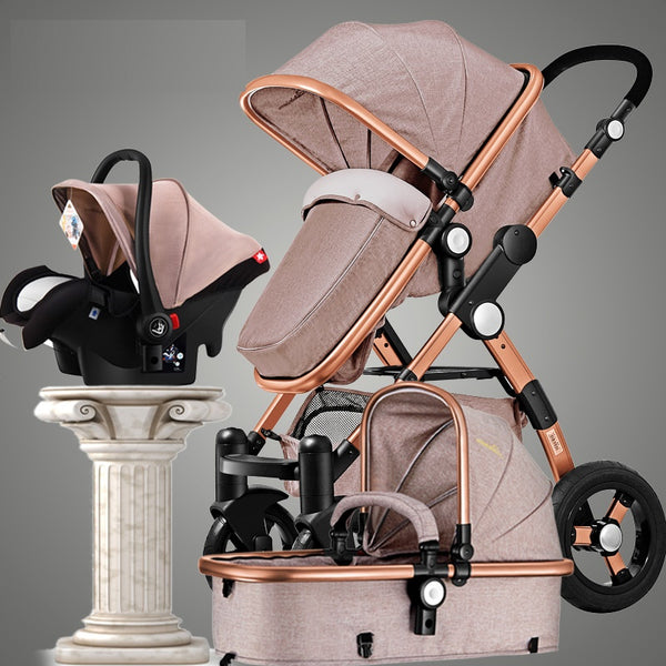 Baby Stroller 3 in 1 Luxury Umbrella