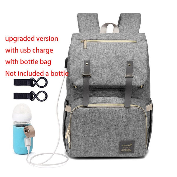 USB Diaper Bag Backpack for Mom