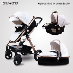 Luxury Baby Stroller 3 in 1 For Newborn