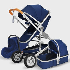 Baby Stroller 3 In 1 Pram with Car Seat System