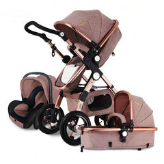 Baby Stroller 3 in 1 Portable Folding Stroller