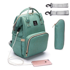 Baby Diaper Bag With USB Interface