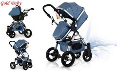 Baby Stroller 3 in 1 Portable Folding Stroller