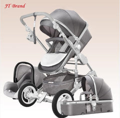 Baby Stroller 3 in 1 Portable Folding Stroller