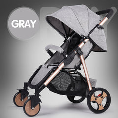 Pink Baby Stroller Lightweight and Foldable