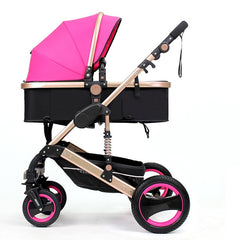 Baby Stroller 3 in 1 High-Landscape Stroller