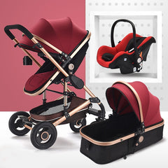 Baby Stroller 3 in 1 High-Landscape Stroller