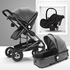 Baby Stroller 3 in 1 High-Landscape Stroller