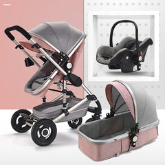 Baby Stroller 3 in 1 High-Landscape Stroller