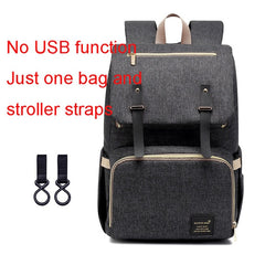 USB Diaper Bag Backpack for Mom