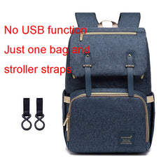 USB Diaper Bag Backpack for Mom