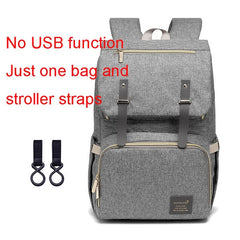 USB Diaper Bag Backpack for Mom