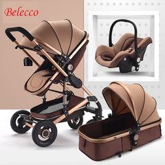 Belecco Luxury Portable Baby Stroller 2 in 1